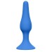 Синяя анальная пробка Slim Anal Plug XL - 15,5 см.