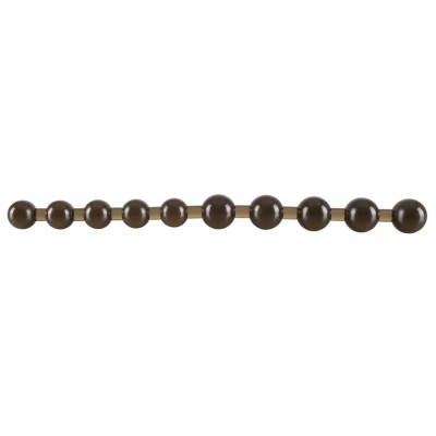 Чёрные анальные бусы Anal Pearls Black - 27,5 см.