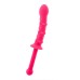 Розовый анальный фаллоимитатор с длинной рукоятью