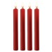 Набор из 4 красных восковых свечей Teasing Wax Candles Large