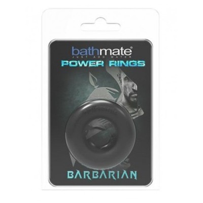 Чёрное эрекционное кольцо Barbarian