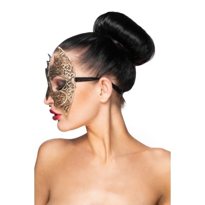Золотистая карнавальная маска Алиот
