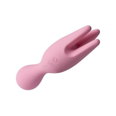 Розовый универсальный вибратор Nymph с подвижными щупальцами