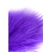 Фиолетовая пуховая щекоталка - 13 см.