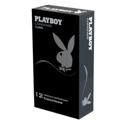 Классические гладкие презервативы Playboy Classic - 12 шт.