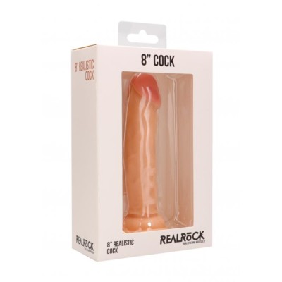Телесный фаллоимитатор Realistic Cock 8 - 20 см.