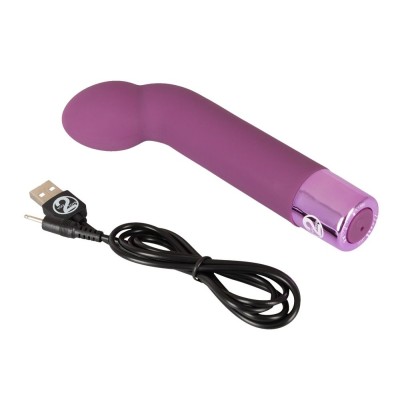 Фиолетовый G-стимулятор с вибрацией G-Spot Vibe - 16 см.